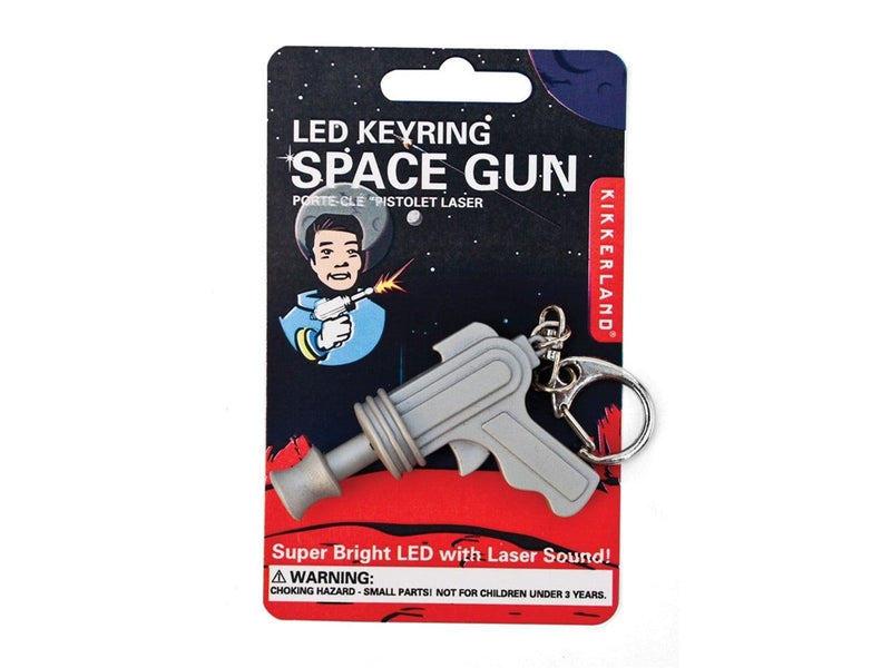 Kikkerland Space Gun Led Keychain Carded