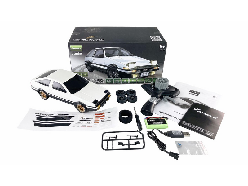 Amewi AE86 Sprinter Trueno Scale Drift Racing Car 1:18 RTR White
