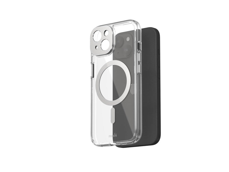 Moshi iGlaze for iPhone 15 - Lunar Silver