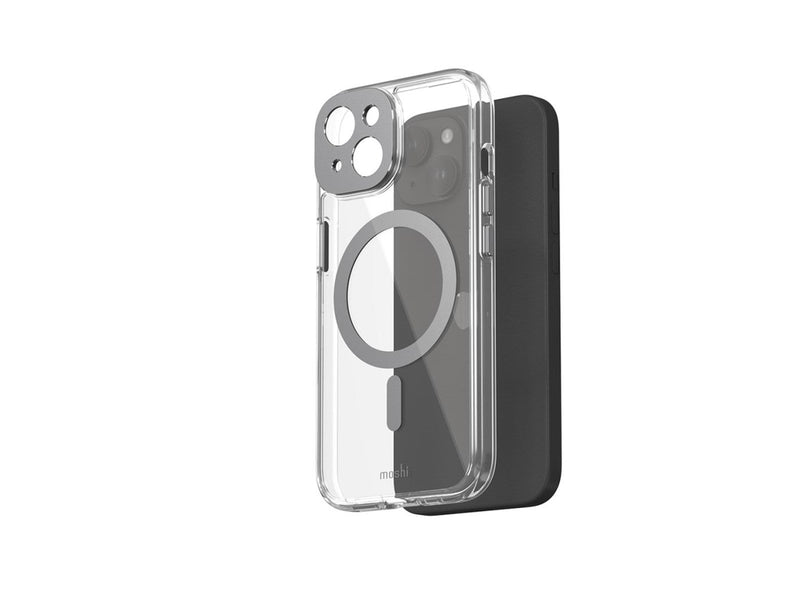 Moshi iGlaze for iPhone 15 - Meteorite Grey