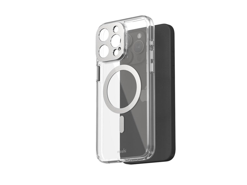 Moshi iGlaze for iPhone 15 Pro Max - Lunar Silver