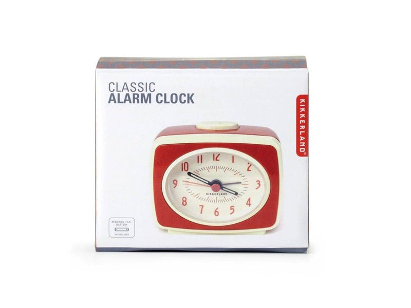 Kikkerland Small Classic Alarm Clock Red (AC14-RD-EU)