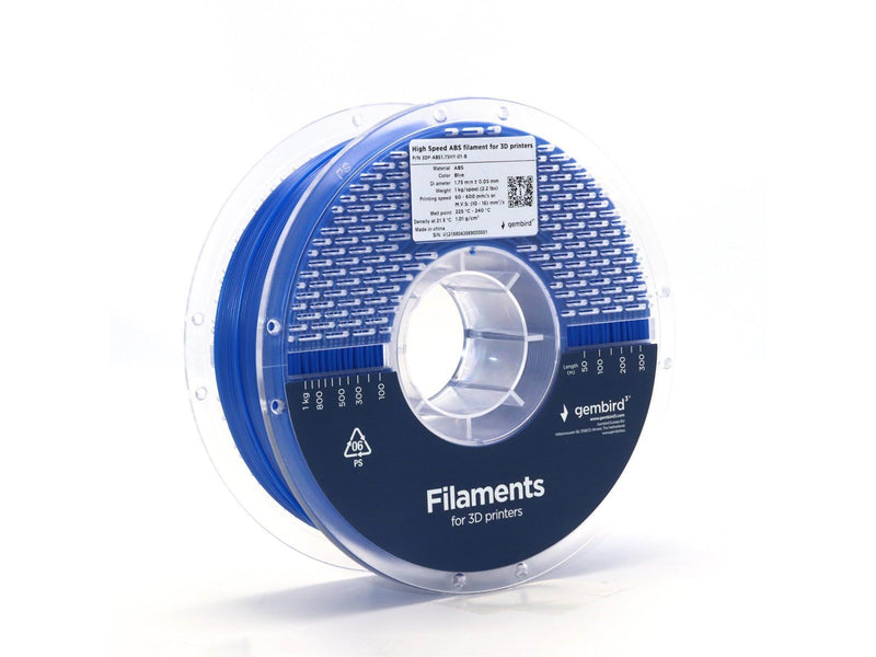 Gembird High Speed ABS - Blue - 1.75mm ø - 1 kg
