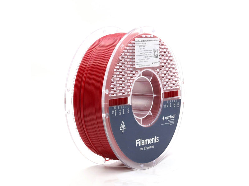 Gembird High Speed ABS - Rot - 1.75mm ø - 1 kg