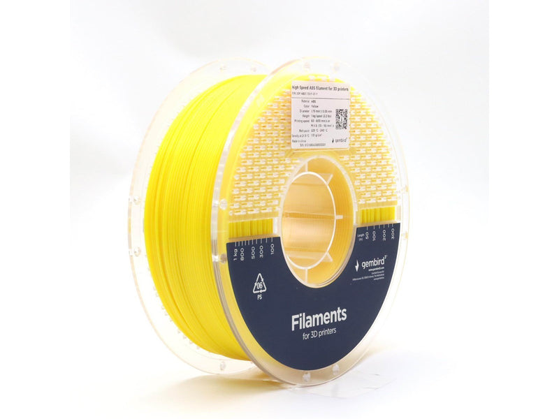 Gembird High Speed ABS - Yellow - 1.75mm ø - 1 kg