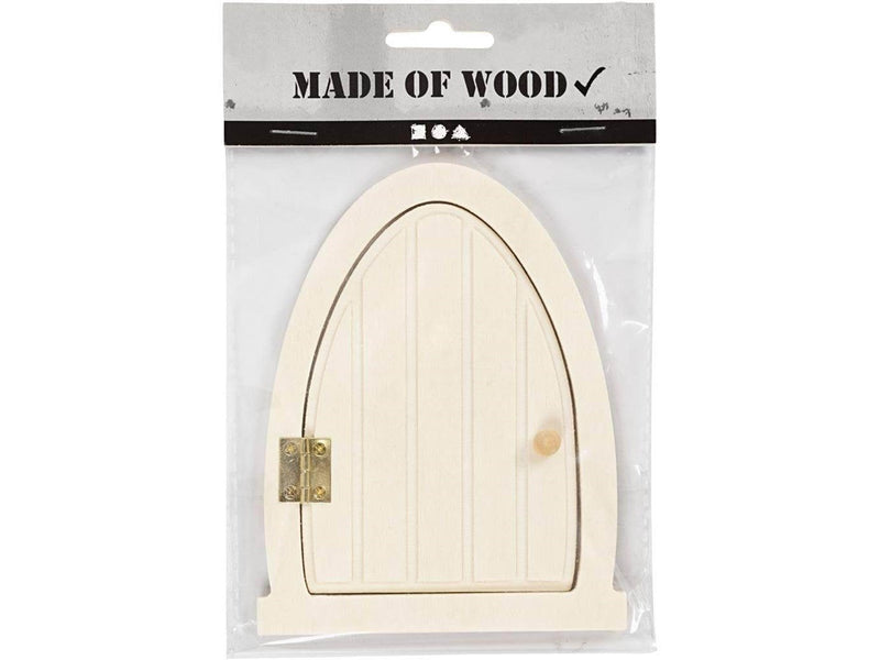 Creativ Company Wooden Miniature Door with Hinges 13x10cm