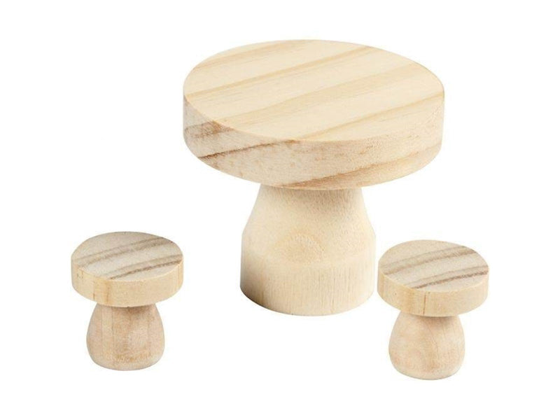 Creativ Company Wooden Mini Furniture Set 3 pieces.