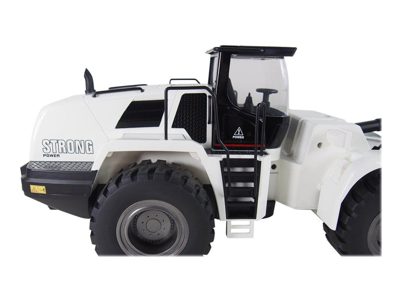 Amewi Wheel Loader G484E AE 1:14 RTR 10-Channel Sound Light Partial Metal White