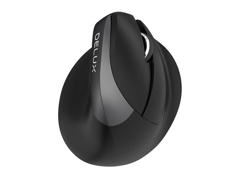 DeLUX M618Mini Black - Ergonomische Maus (Schwarz)