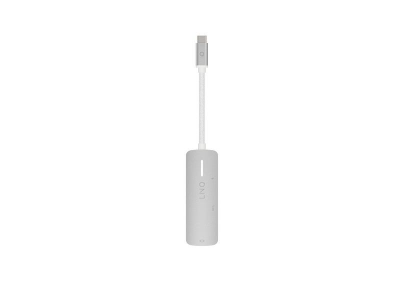 LINQ 3in1 140W USB-C Multiport Hub | Space Grey-White