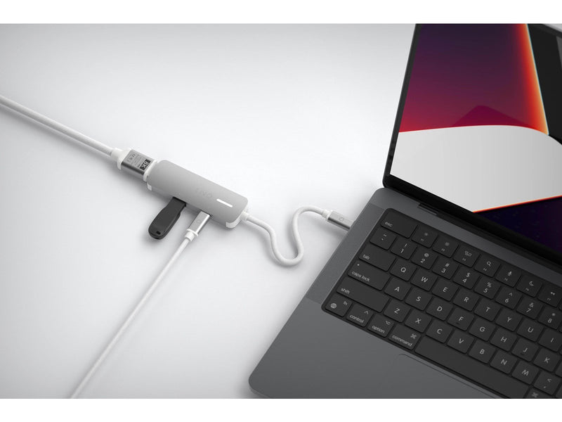 LINQ 3in1 140W USB-C Multiport Hub | Space Grey-White