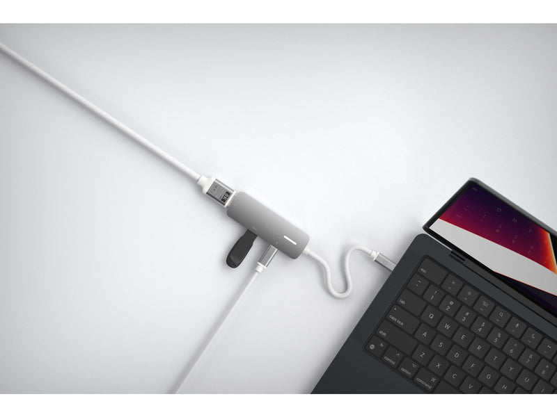LINQ 3in1 140W USB-C Multiport Hub | Space Grey-White