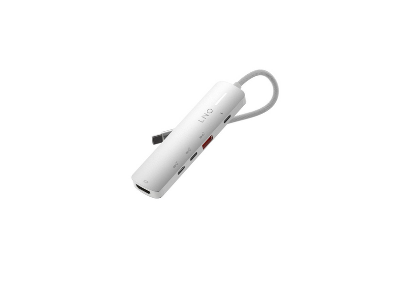 LINQ 5in1 PRO 140W USB-C Multiport Hub | Space Grey-White
