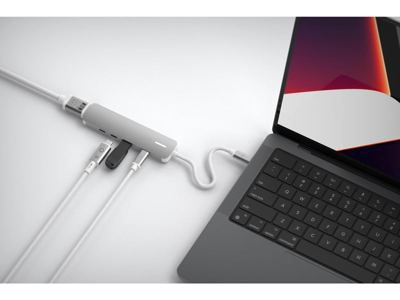 LINQ 5in1 PRO 140W USB-C Multiport Hub | Space Grey-White