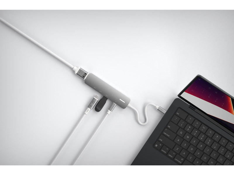 LINQ 5in1 PRO 140W USB-C Multiport Hub | Space Grey-White