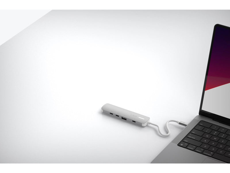 LINQ 5in1 PRO 140W USB-C Multiport Hub | Space Grey-White