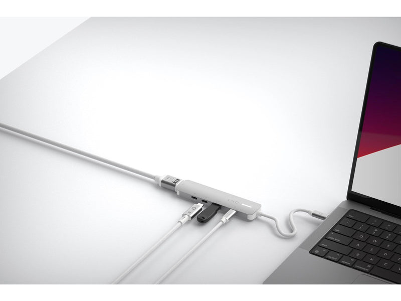LINQ 5in1 PRO 140W USB-C Multiport Hub | Space Grey-White
