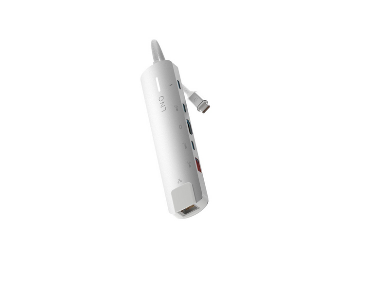 LINQ 6in1 PRO 140W USB-C Multiport Hub | Space Grey-White