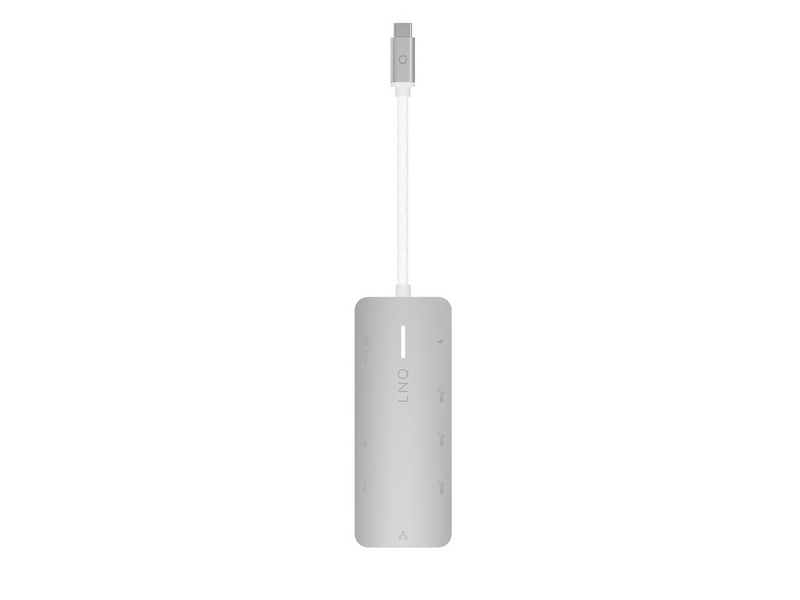 LINQ 8in1 8K PRO 140W USB-C Multiport Hub | Space Grey-White
