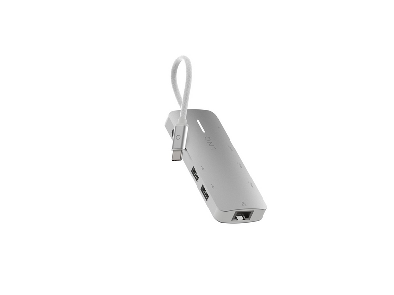 LINQ 8in1 PRO 140W USB-C Multiport Hub | Space Grey-White