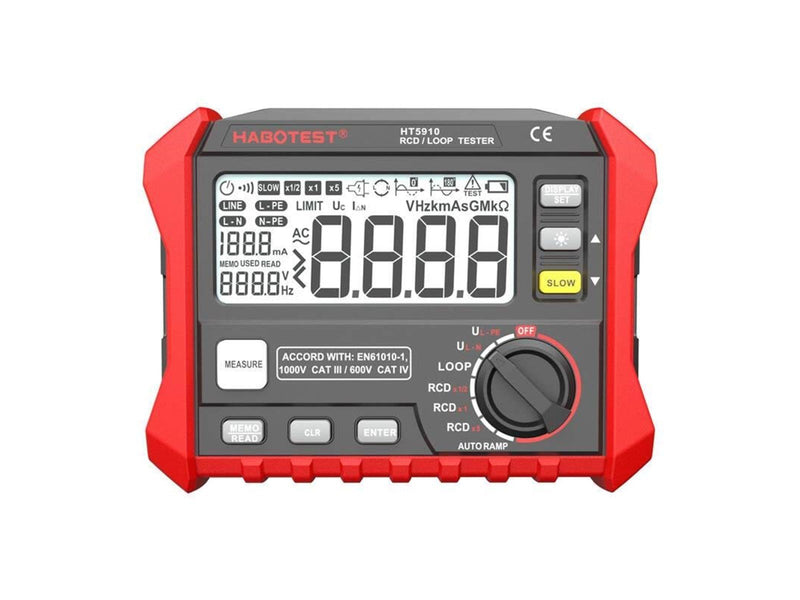Habotest Digital RCD / Loop Resistance Tester HT5910