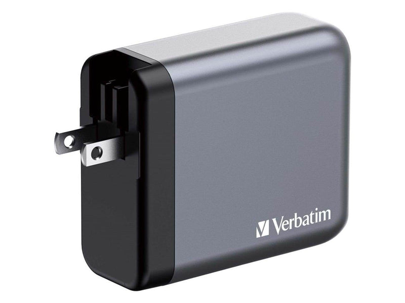 Verbatim power adapter - GaN - 3 x USB-C USB - 140 Watt