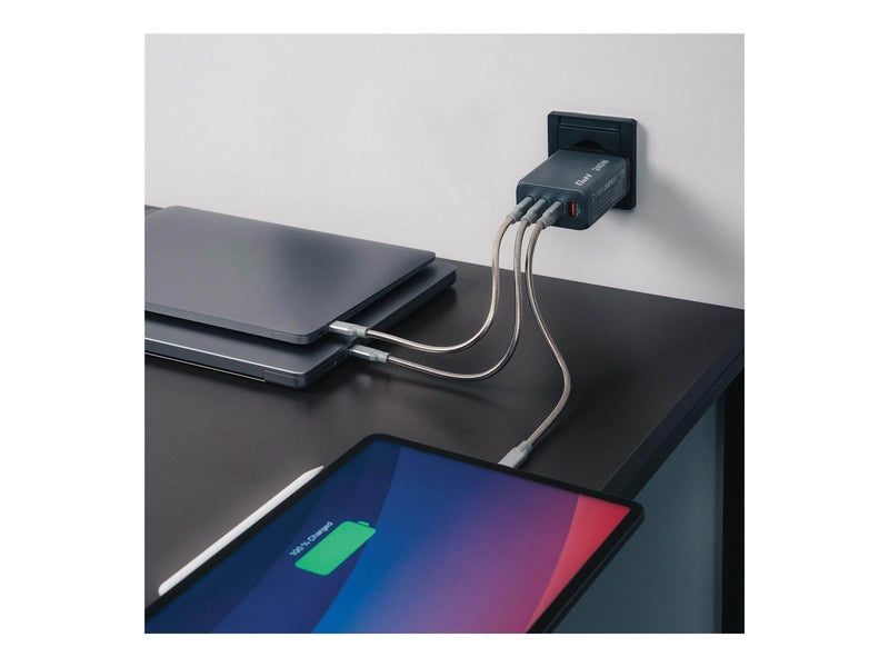 Verbatim power adapter - GaN - 3 x USB-C USB Type A - 240 Watt