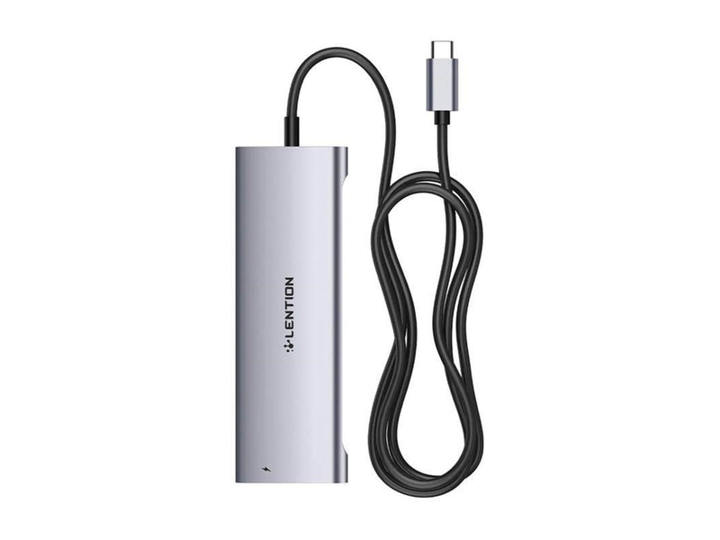 Lention Adapter/HUB 1m gray USB-Hubs - 8 Anschlüsse - Grau