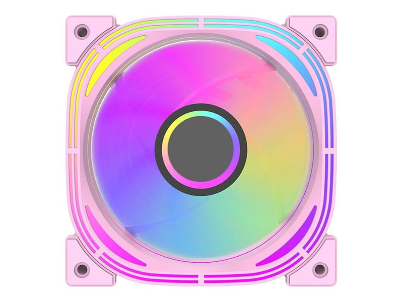 Darkflash INF24 5in1 ARGB Computer fan set (pink) - Gehäuselüfter - 120mm - Pink - 30 dBA