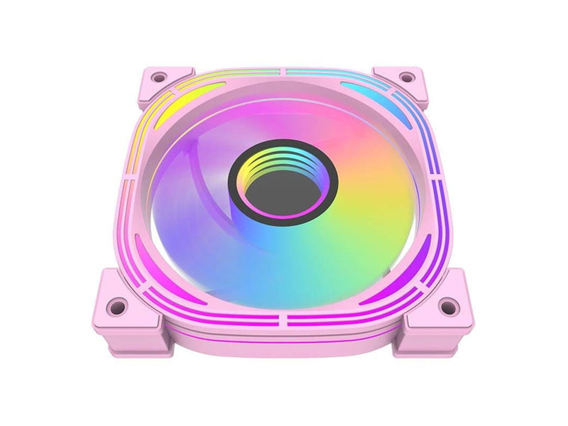 Darkflash INF24 5in1 ARGB Computer fan set (pink) - Gehäuselüfter - 120mm - Pink - 30 dBA