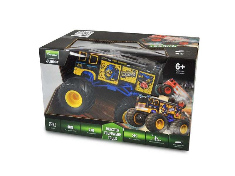 Amewi Monster Truck Fire Engine 1:18 RTR Yellow