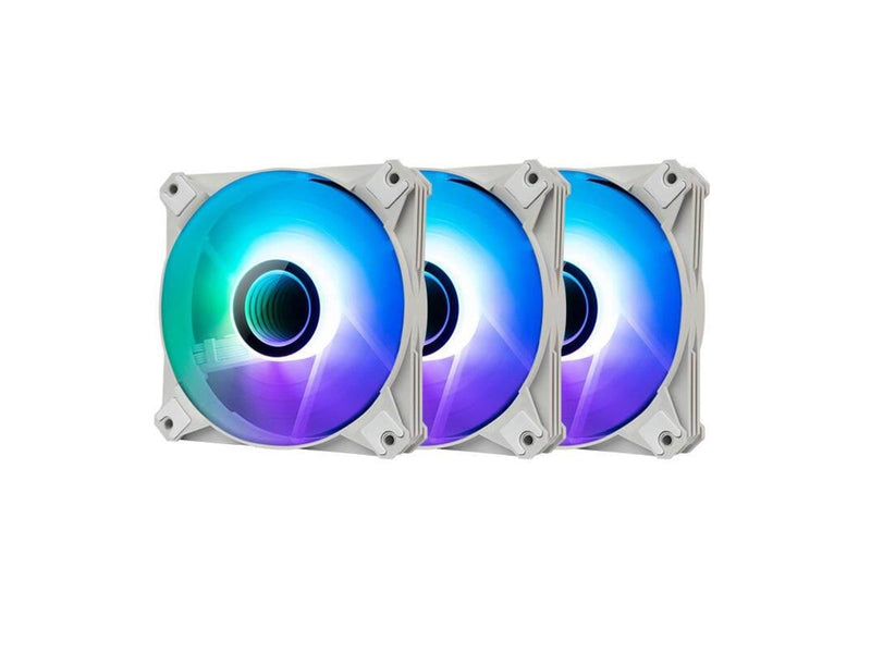 Darkflash Computer fan set ARGB INF8 3in1 120x120 (white) - Gehäuselüfter - 120mm - Weiß - 30 dBA