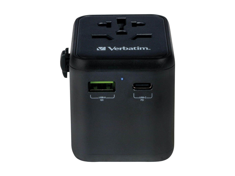 Verbatim UTA-02 power adapter - 24 pin USB-C USB BS 1362 - 20 Watt