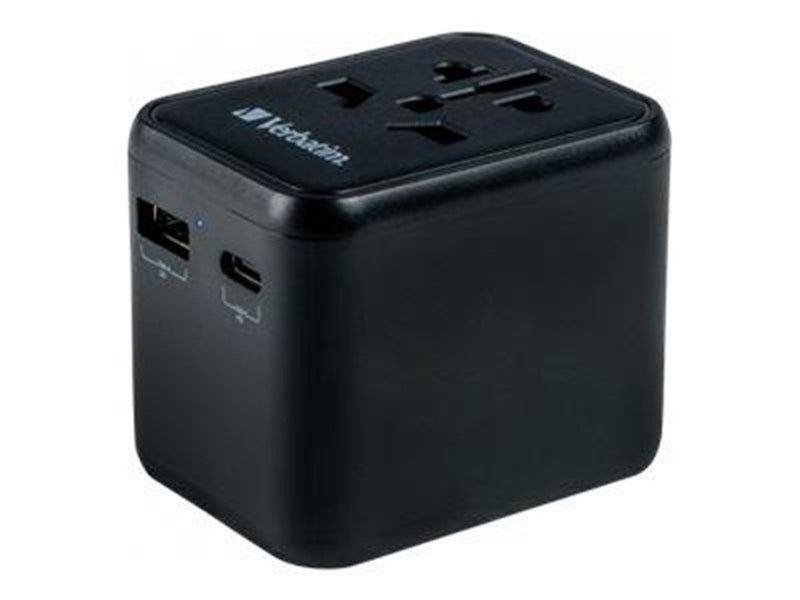 Verbatim UTA-02 power adapter - 24 pin USB-C USB BS 1362 - 20 Watt