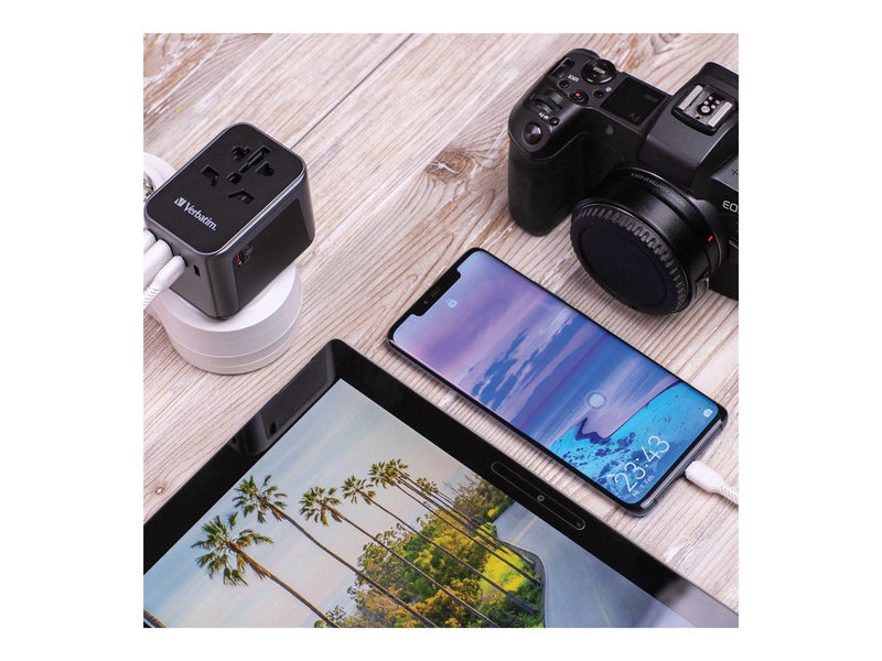 Verbatim UTA-03 power adapter - 24 pin USB-C USB - 30 Watt