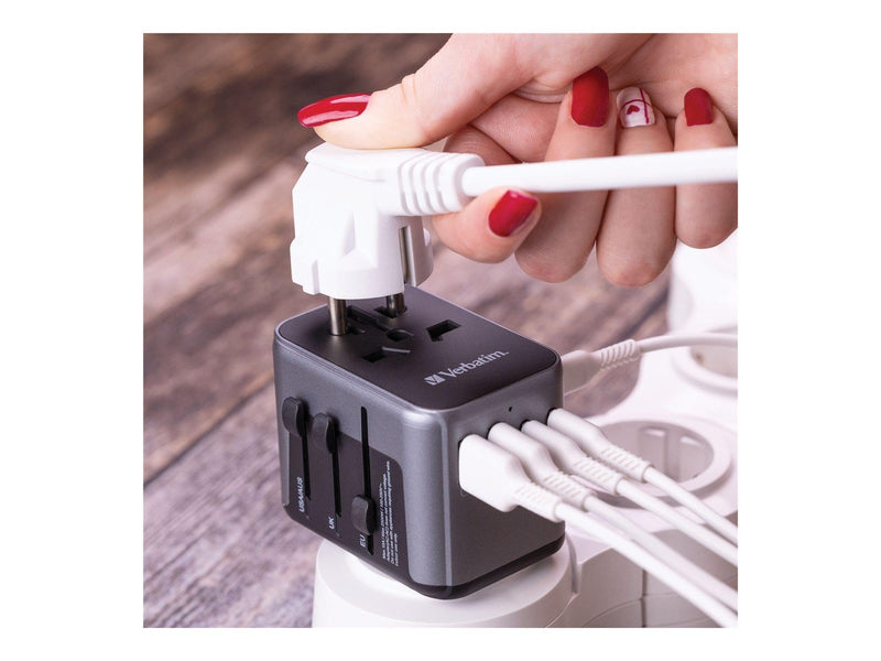 Verbatim UTA-03 power adapter - 24 pin USB-C USB - 30 Watt