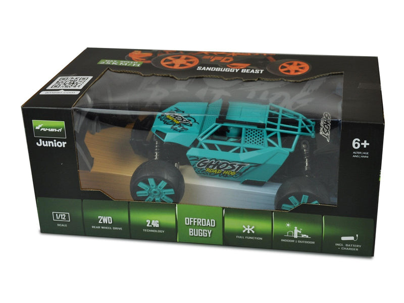 Amewi Off-Road Sand Buggy Ghost 1:12 RTR 2.4GHz 2WD turquoise/black