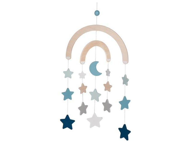 Goki Wooden Baby Mobile Starry Sky Blue