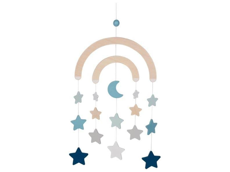 Goki Wooden Baby Mobile Starry Sky Blue