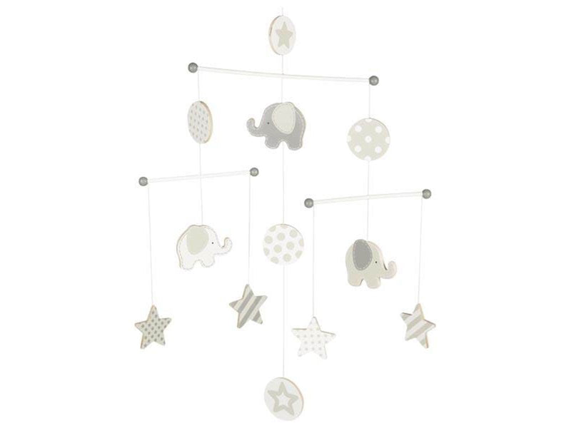 Goki Wooden Baby Mobile Elephant and Stars