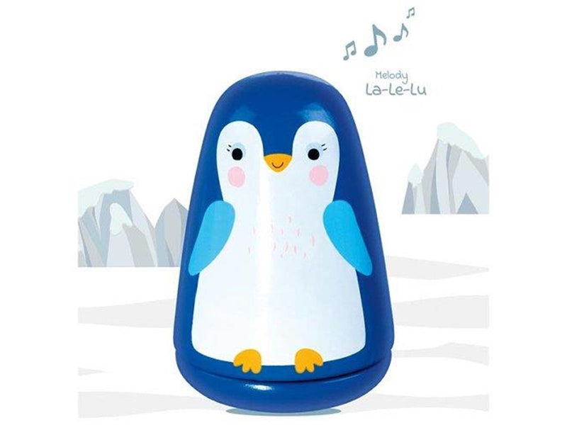 Goki Wooden Music Box Little Penguin Good Night