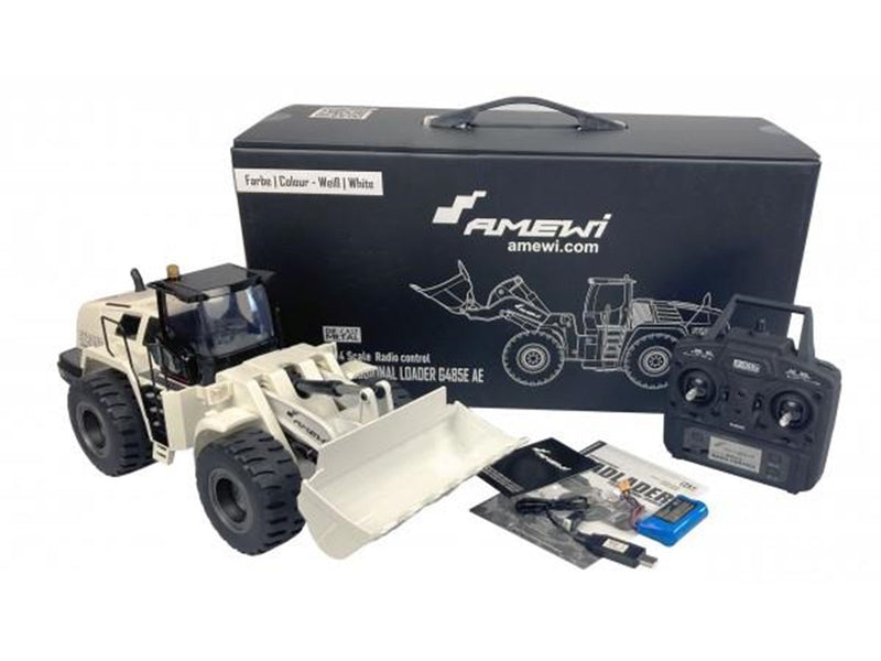Amewi Wheel loader G485E AE 1:14 part-metal RTR White