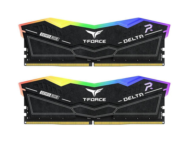 Team Group T-Force Delta RGB DDR5-6400 - 32GB - CL32 - Dual Channel (2 pcs) - Intel XMP - Schwarz mit RGB