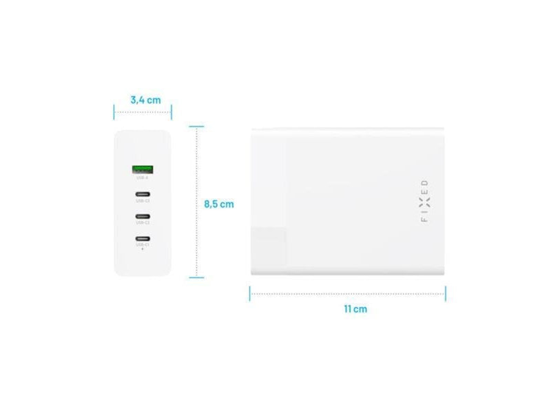 FIXED Super Fast GaN Desktop Charger 200W 3xUSB-C/USB-A
