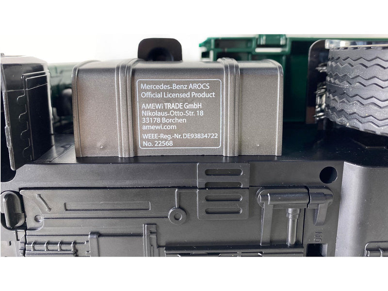 Amewi Mercedes-Benz Arocs Licensed Crane Lorry with Tipper RTR green