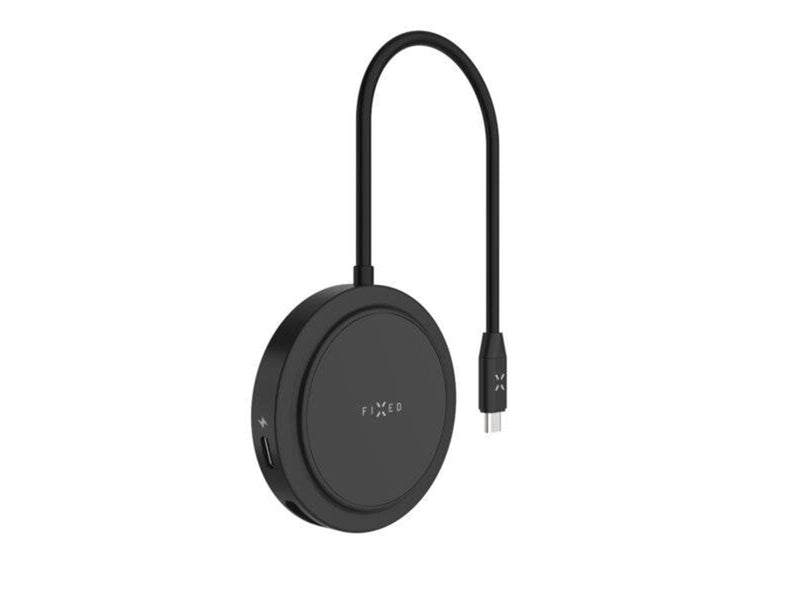 FIXED MagHub 7in1 USB-C HUB 4K & wireless charging - Black