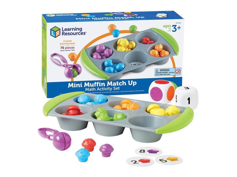 Learning Resources Mini Muffin Match Up Math Activity Set