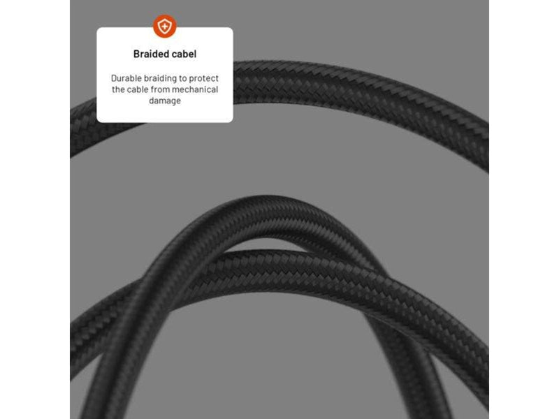 FIXED LED Charging Display USB-C/C 100W cable 1.2m - Black
