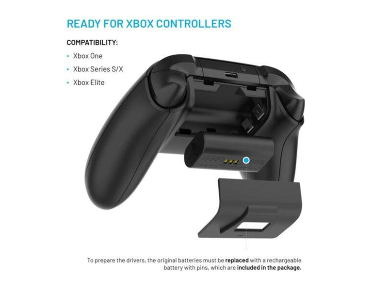 FIXED Dual Charger Xbox One S/X & Elite - Black - Wired - Microsoft Xbox One