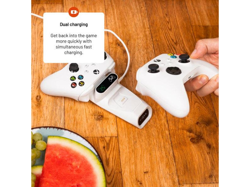 FIXED Dual Charger Xbox One S/X & Elite - White - Wired - Microsoft Xbox One